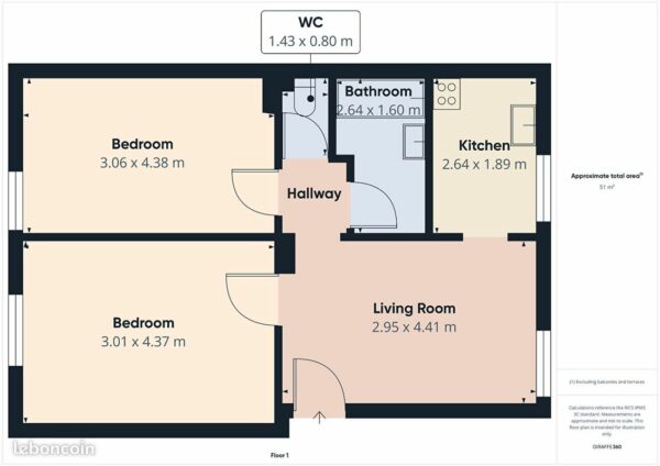 Immeuble 9 pièces 144 m²