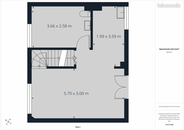 77e57d1e13baf1eff1ab20ef26e74a97ad54928b Maison de ville 4 pièces 69 m²