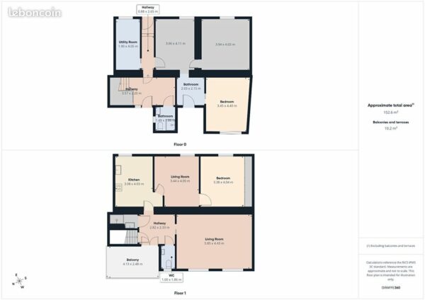 03f1dcd67521bb1e7818d632519194e30b63fe2b Maison 8 pièces 152 m²